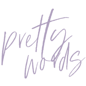 pretty words | Home | pretty words logo 01