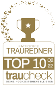 Badge traucheck Trauredner TOP 10